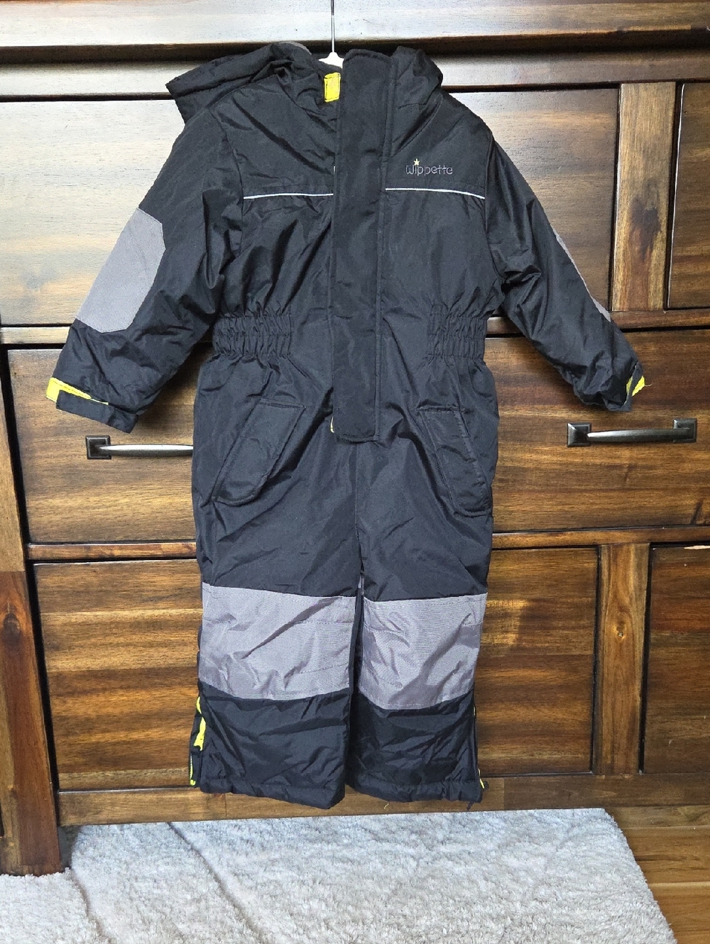 Wippette Kids' Insulated Snow Suit - Black/Grey
